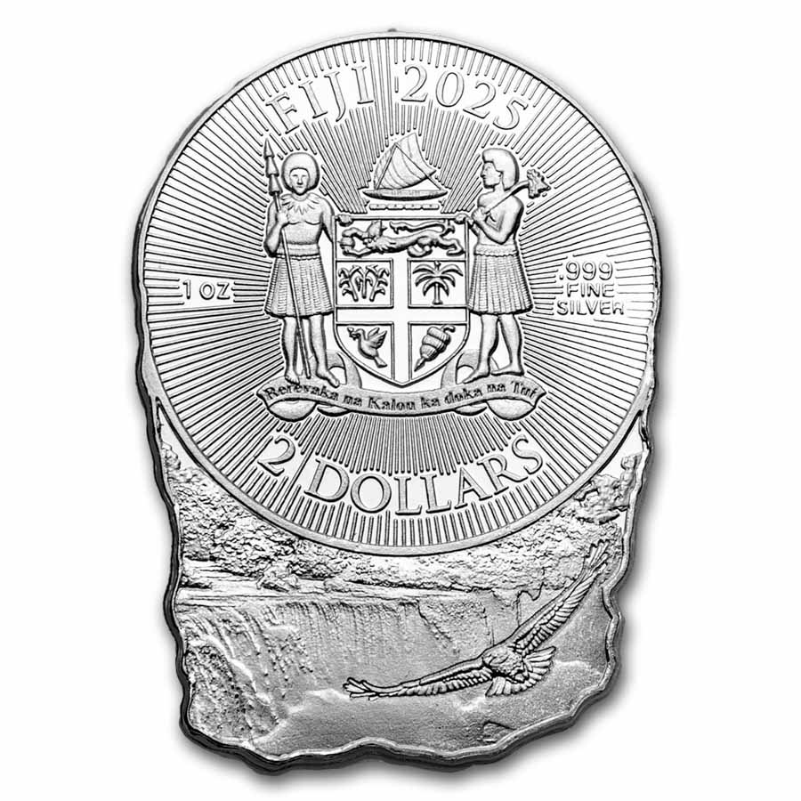 2025 Fiji 1 oz Silver Wonders of Nature Niagara Falls (Box & COA